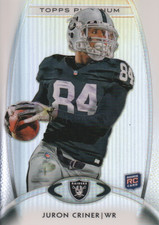 2012 Topps Platinum #128 Juron Criner RC Rookie Card. rookie card picture