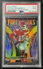 PATRICK MAHOMES II PSA 9 2021 PANINI PRIZM F-15 FIREWORKS GOLD PRIZMS 2/10