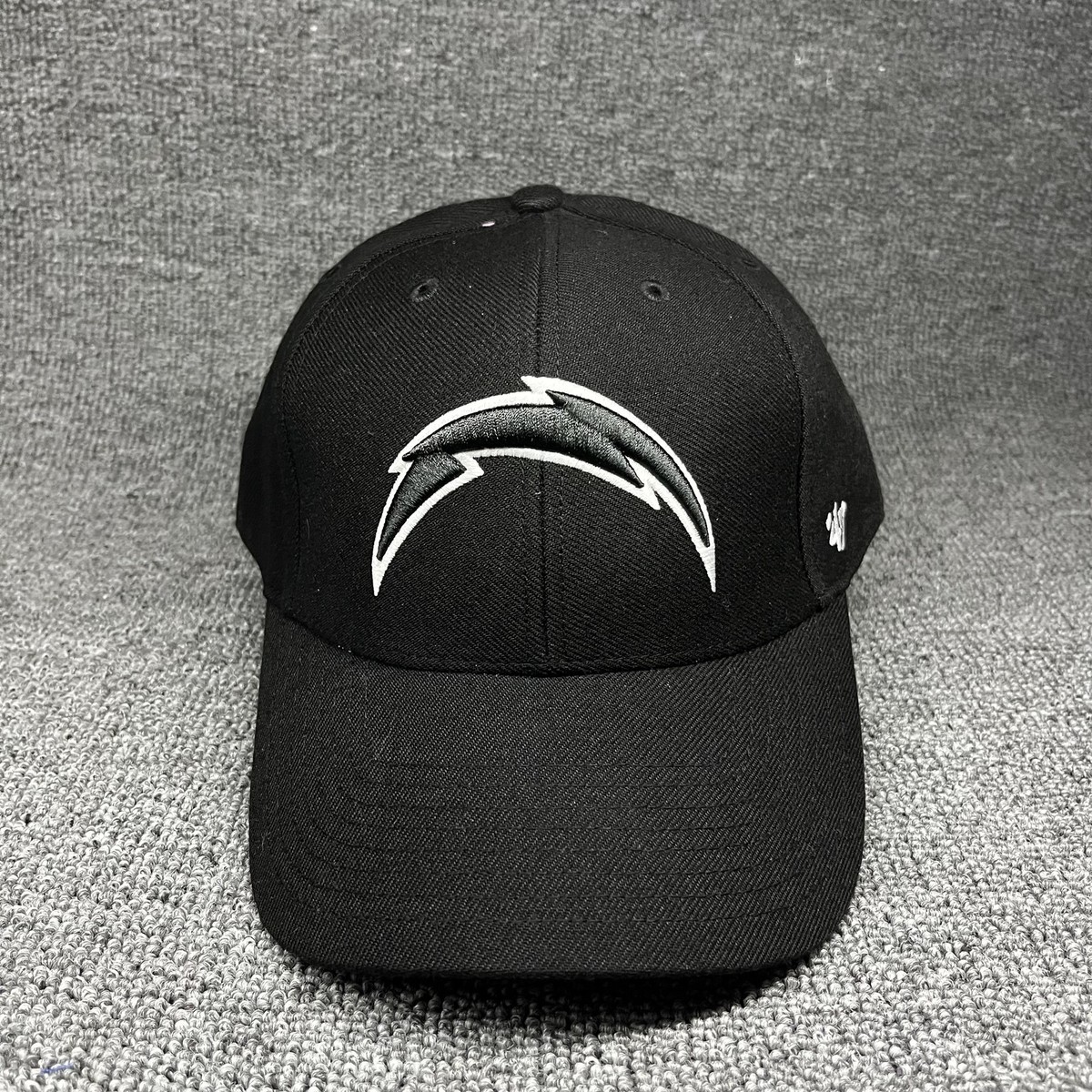 Los Angeles Chargers '47 Brand MVP Hat Black Adjustable NFL Cap Lightning Bolt
