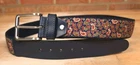 Armin Oehler Flex Comfort Stretch Ribbon Belt Paisley Mens Size 36