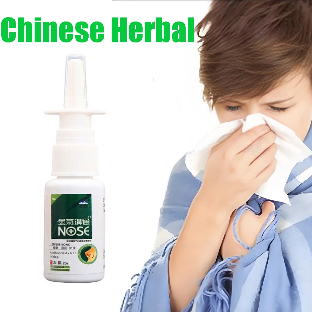 1Pc Chinese Herbal Nose Spray 20ml Rhinitis Sinusitis Nasal Snout Nasal Drops