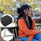 Afro Kinky Bulk Human Hair 14 Inch Natural Black for Twists Braids Locs Repair — photo 6