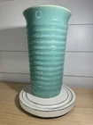 Bauer Vintage Tall Cylinder Vase Turquoise California Pottery