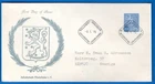 STAMPS FINLAND-Definitives, lion type 50p, FDC, 1970-#
