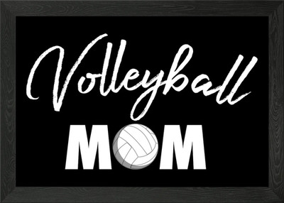 Volleyball Mama Volleyball Gerahmtes Wandbild Poster Leinwanddruck Bild