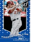2015 Panini Donruss  - Mike Trout #7 Production Line 060/561