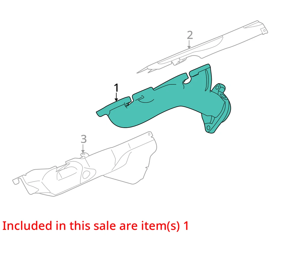 2015 Jaguar XF Exhaust Manifold OEM 79K Miles - LKQ391695751 - Image 4 of 4