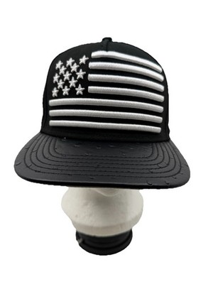 Cayler & Sons USA Flag Snapback Hat Black White America s 250th Cap