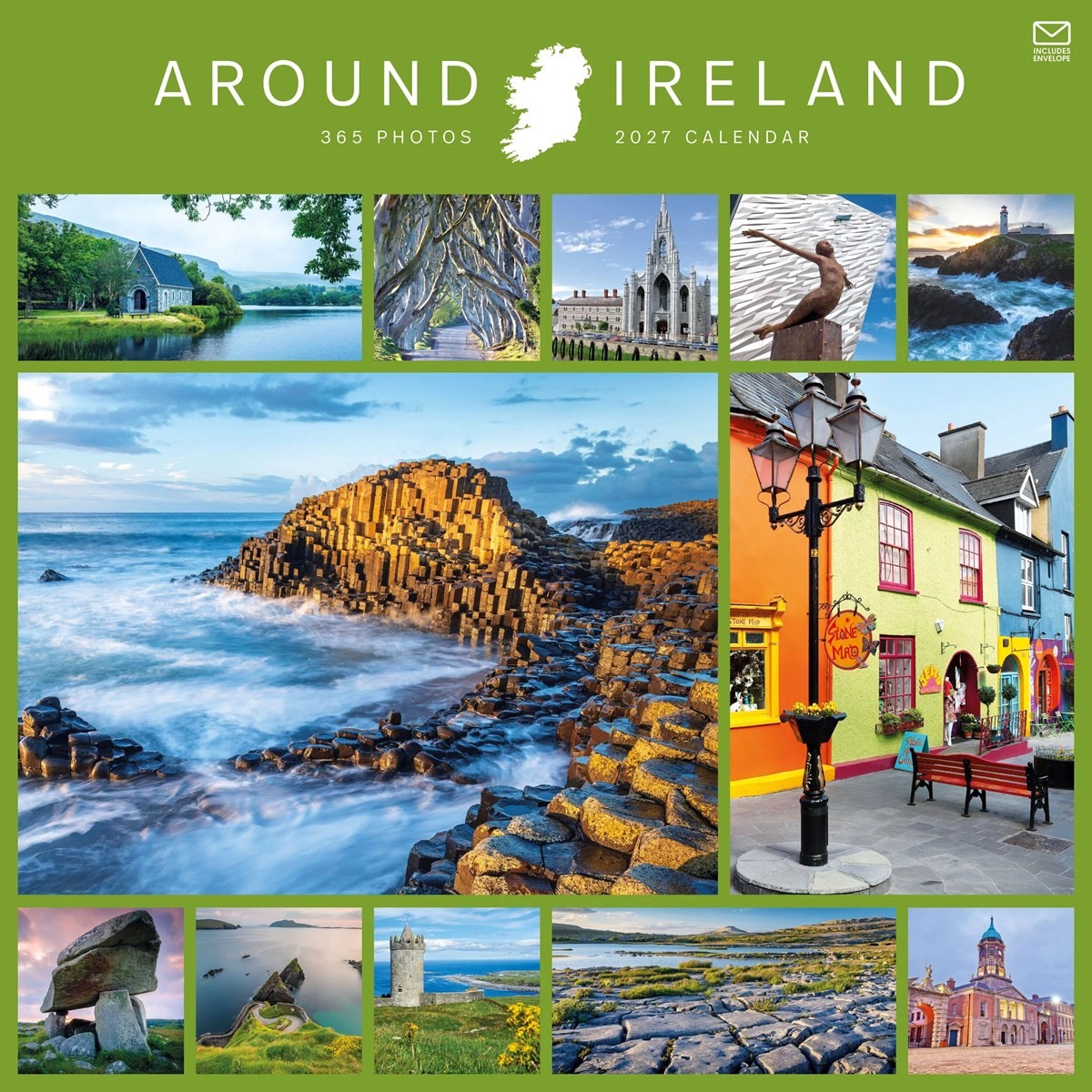 Around Ireland Calendar 2027, Wall Calendars, Month To View, Travel, Gift