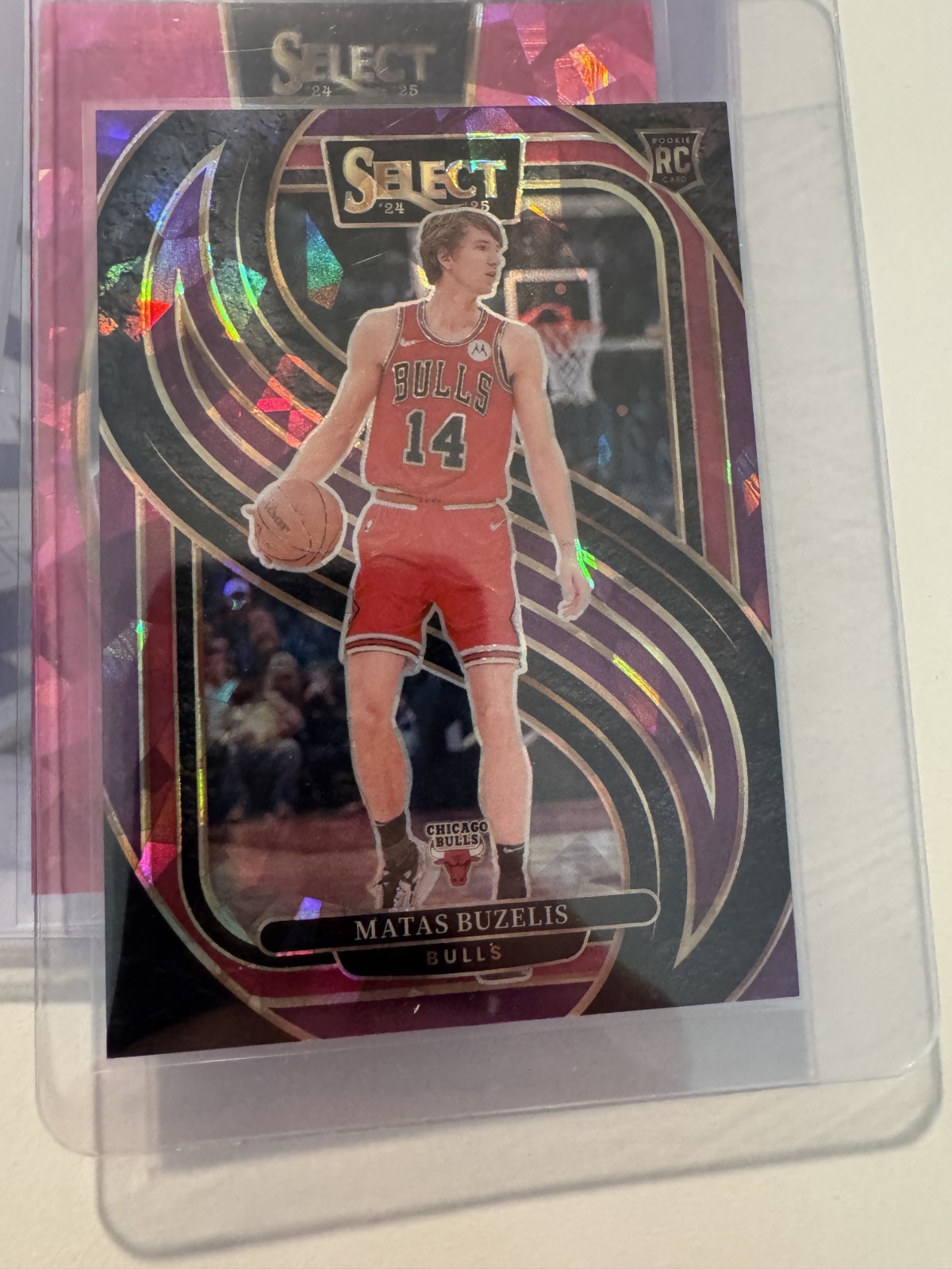 2024-25 Panini Select Matas Buzelis  166 Premier Purple Rookie RC 99/99 Bookend!