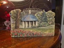 Patsy Gullett Sculptured Watercolor Greenbrier Resort Hotel Springhouse Signed 