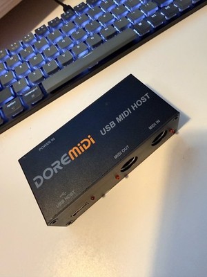 DOREMIDI USB-MIDI-Host-Box USB-zu-MIDI-Konverter MIDI-Schnittstelle 16 Kanäle DE