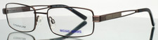 MICHAEL ADAMS MA604T  Brown Mens Rectangle Full Rim Eyeglasses 55-18-140 B:32