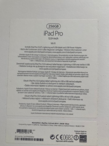 Apple iPad Pro 12.9" Wi-Fi 1. Gen 256 GB Space Grau in OVP - Bild 5 von 16