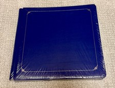 NEW Creative Memories 12x12 Sapphire Blue Album with Silver Trim w/pages SEALED