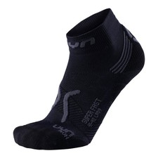 Damen Laufsocken UYN Super Fast, Gr&ouml;&szlig;e 41-42, Schwarz/Anthrazit, Sportsocken