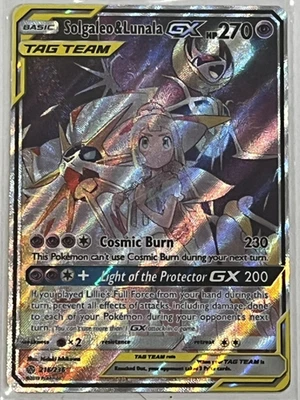Pokemon cards- Solgaleo & Lunala Tag Team GX 216/236