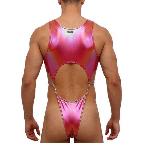 Vêtements de nuit homme sexy justaucorps bar combinaison brillant body lingerie maillot de bain rave - Photo 37/47