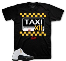 Shirt To Match Retro 12 Taxi Sneakers AJ12 Outfit - Service Sneaker Tees