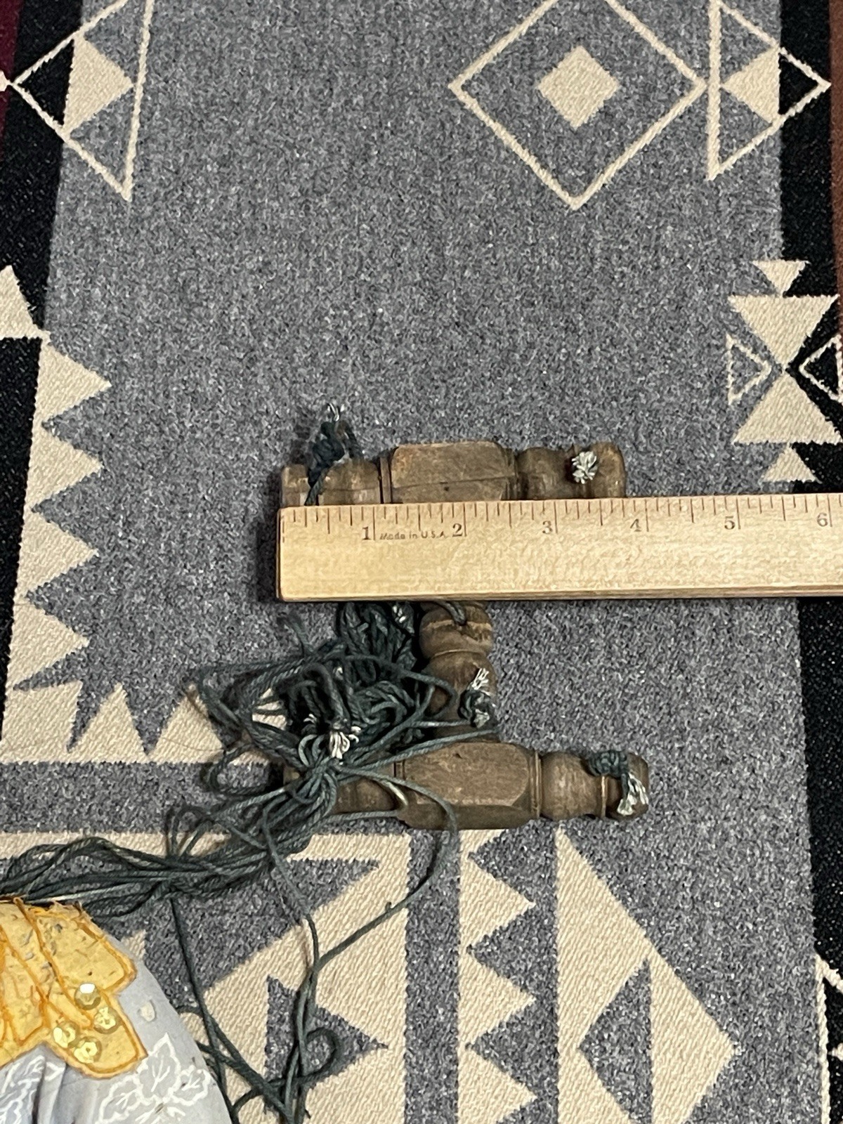 Vintage Burmese Myanmar Hand-Carved Wood Marionette Puppet Yoke The 26”