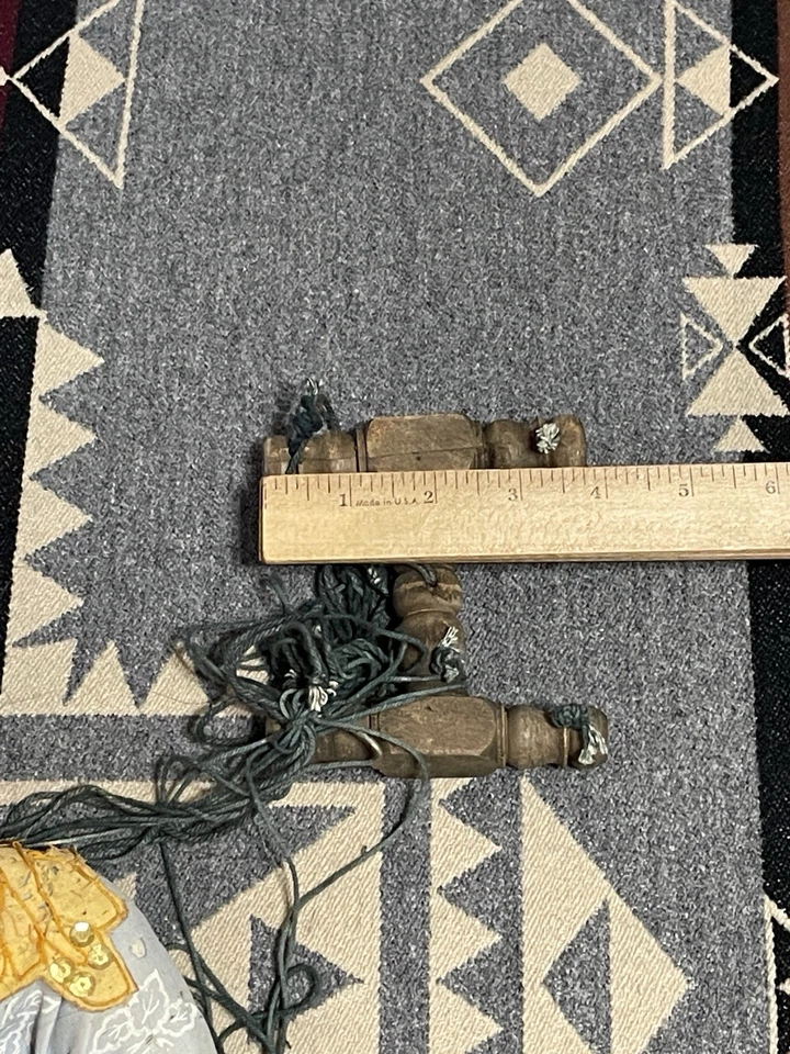 "Yugo marioneta de madera tallada a mano birmana Myanmar de colección el 26""" Foto 4 de 4