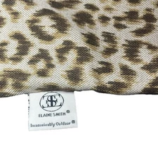 Elaine Smith 2 PC Set Cheetah Leopard Print Lumbar Pillow Covers Only 12 X 20