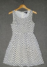 Mini Sun Dress Polka Dots Black White Forever 21 Size Small