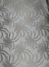 Taupe fabric remnant Palm leaf design 146cm x 150cm