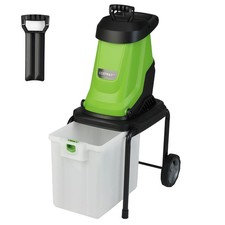 2800W Electric Wood Chipper with 50 L Collection Bin Cutting Diameter Garden