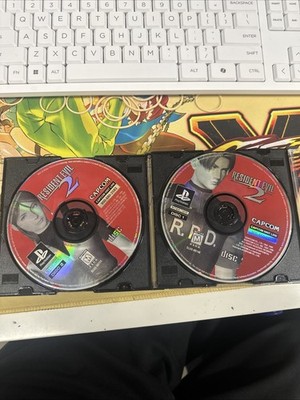 Resident Evil 2 (Sony PlayStation 1 PS1, 1996) Discs Only Disc 1 & 2 -