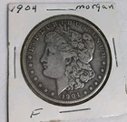 1904 Morgan Silver Dollar F+ Philadelphia Mint (3322)