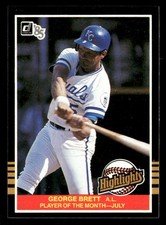 1985 Donruss Highlights #25 George Brett HOF PLAYER OF THE MONTH [NM] [Base Set]