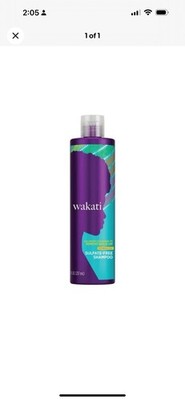 Wakati Sulfate Free Shampoo, 8 Ounce, Natural Hair Moisturizer, Long Lasting