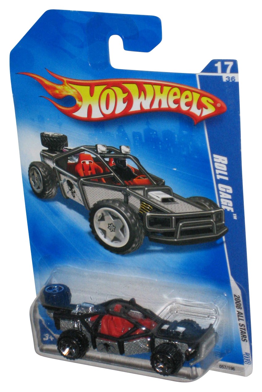 Hot Wheels 2008 All Stars Black Roll Cage Toy Car 057/196
