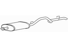 Rear Exhaust Silencer Back Box for Jeep Cherokee Pioneer ENJ 2.5 (2004-2005)