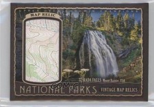 2018 Goodwin Champions National Parks Vintage Map Relics 21/99 Mount Rainier he7