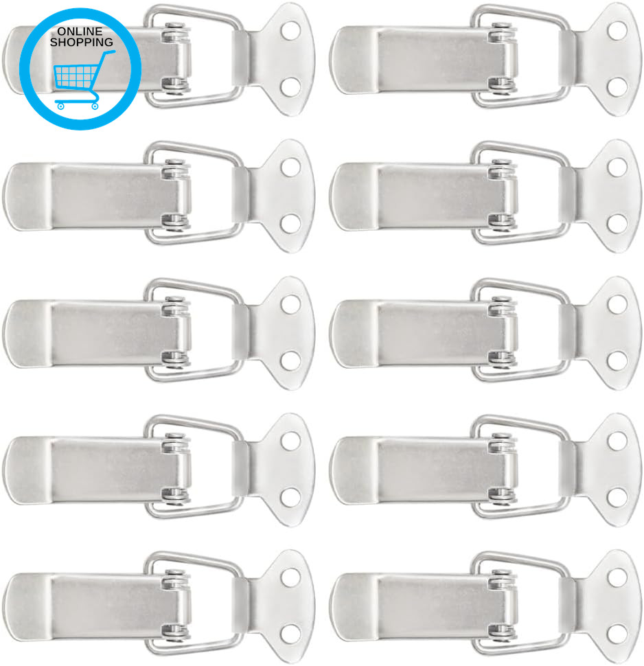 10PCS Spring Loaded Toggle Latch Hasp 72Mm  Billed Buckles Catch Clamp Clip Stai