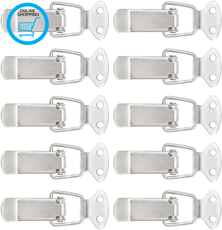 10PCS Spring Loaded Toggle Latch Hasp 72Mm  Billed Buckles Catch Clamp Clip Stai