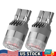 Auxito 7443 Red Led Brake Tail Parking Stop Light Bulbs Super Bright 7440 7444 E