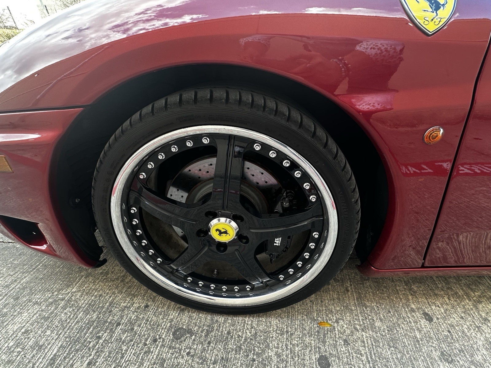 3 Piece Wheels 20 Rear 19 Front Wheel Rim for a Ferrari 360 Maya