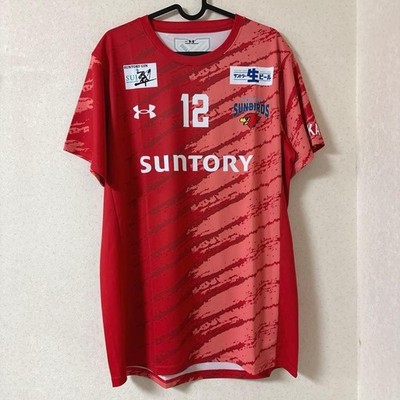 Under Armour 赤色 シャツ SUNTORY SUNBIRDS 新しい景色を掴むため。頂へ、再び。 ともに進化する