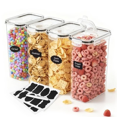 Cereal Container, Airtight Food Storage Containers, Plastic Cereal Storage