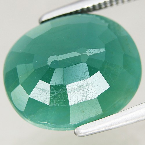 4,85ct 11,6x9,8mm Oval Natürlicher Bläulich Grün Grandidierit Edelstein Madagaskar, Af - Bild 2 von 4