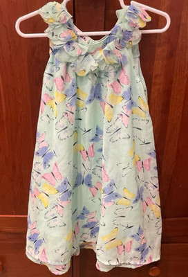 Blueberi Boulevard Butterfly Chiffon Dress Size 5