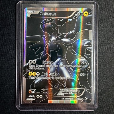 Pokemon TCG - Zekrom Full Art 114/114 Black & White Base 2011 Karte