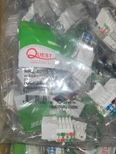 Quest Keystone Cat 5e RJ45 Slim-Style Jack - white - 10 pack (NKJ-5508)
