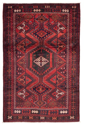 #ad Vintage 5#x27;4quot; x 8#x27;4quot; Geometric Hand Knotted Carpet Traditional Wool Area Rug $686.20