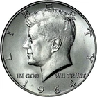 1964 Kennedy Half Dollars- 90% Silver -AU/BU CONDITION- FREE SHIPPING!
