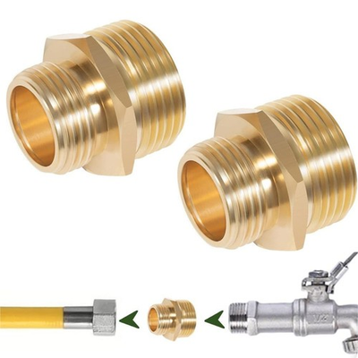 #ad 3 4quot; GHT Male to 1quot; NPT Male Brass Adapter Garden Hose to Pipe Connector Fitting $17.89