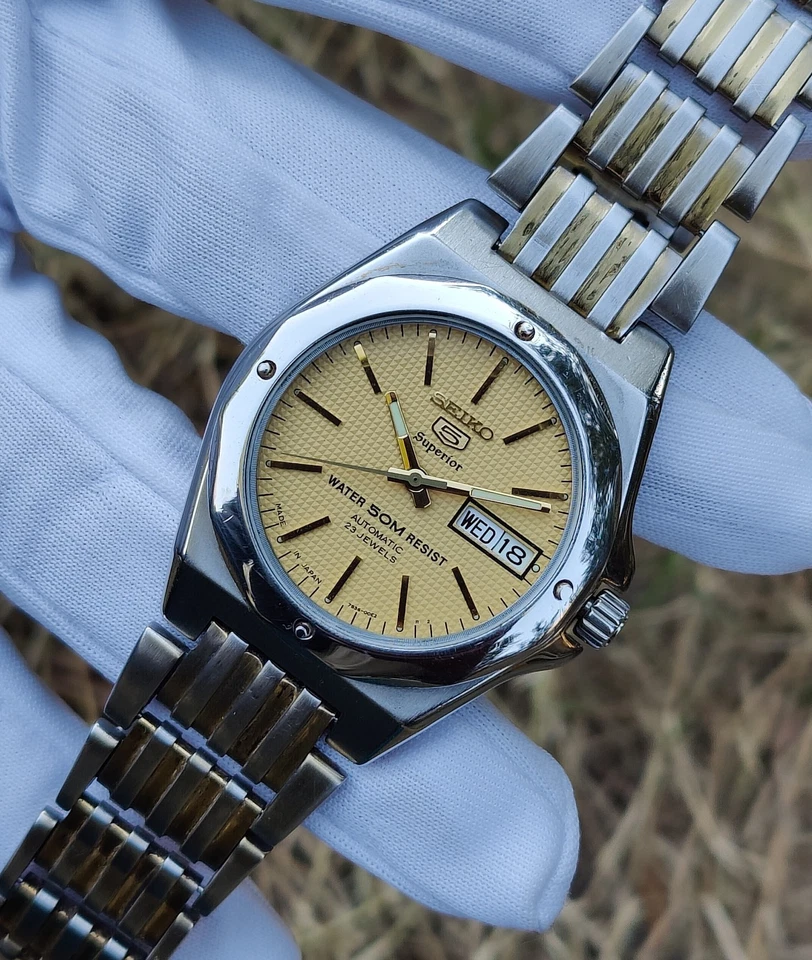 Reloj Hombre Seiko 5 Superior Automático ''Estilo Roble Real'' 7S36-00H0 Japón Foto 4 de 4